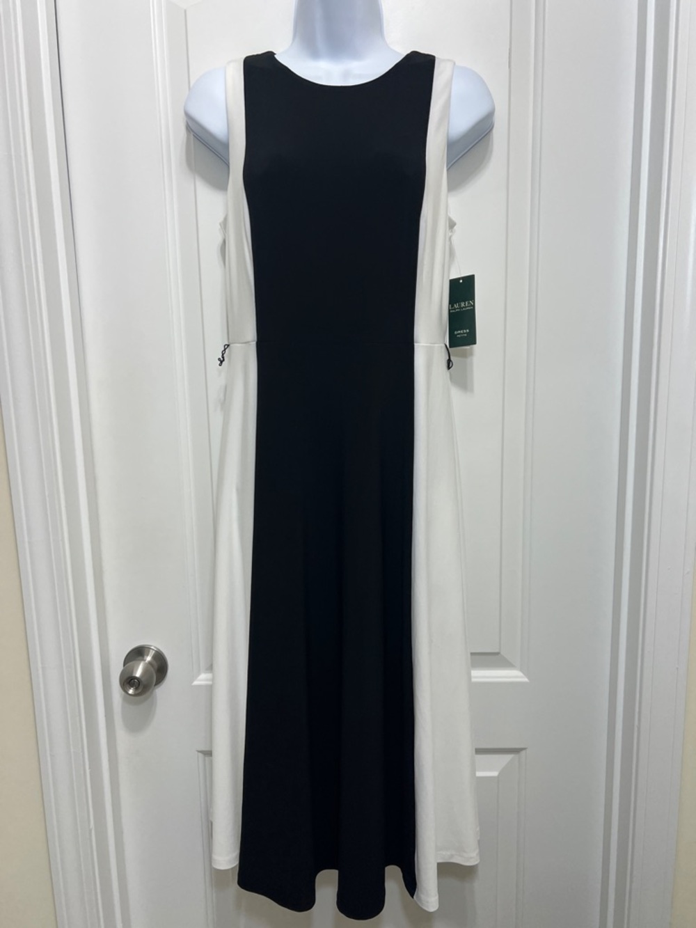 Lauren Ralph Lauren Black & White Midi Dress